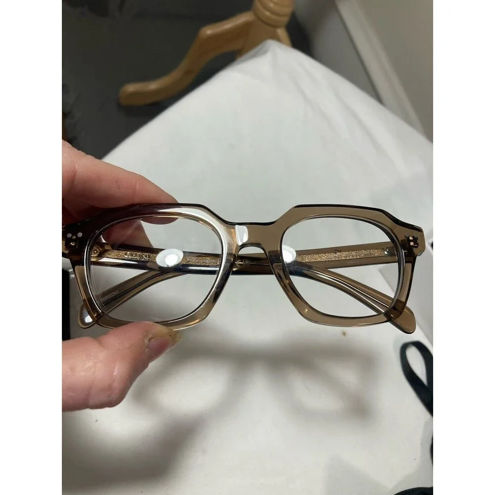 Celine C1501281 Eyeglasses Tortoiseshell Geometric & Case NEW box Eye Glasses
